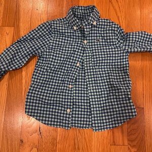 Vineyard Vines Kids 2T like new Blue Plaid Shirt